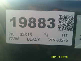 2026 PJ Trailer 83x16 UL Utility UL21632BSBK