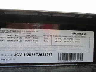 2026 PJ Trailer 83x16 UL Utility UL21632BSBK