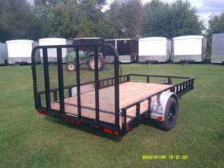 2026 PJ Trailer 83x12 U8 Single Axle Utility U821231DSBK-ATVR