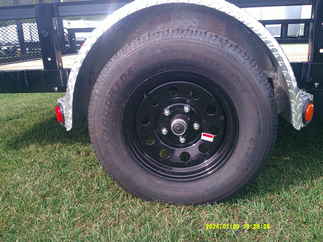 2026 PJ Trailer 83x12 U8 Single Axle Utility U821231DSBK-ATVR