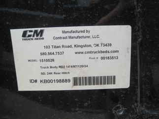 AS IS CM 14.3 x 97 RD Flatbed Truck Bed