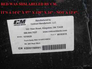 As IS CM 14.3 x 97 RD Truck Bed