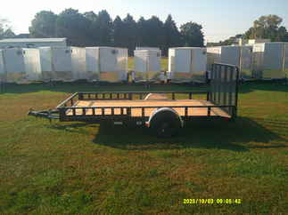 2026 PJ Trailer 83x14 U8 Single Axle Utility U821431DSBK-ATVR