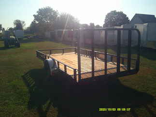 2026 PJ Trailer 83x14 U8 Single Axle Utility U821431DSBK-ATVR