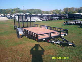 2026 PJ Trailer 83x14 U8 Single Axle Utility U821431DSBK-ATVR