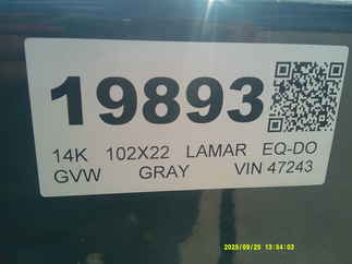 2026 Lamar 102x22  Equipment Deckover F8022227