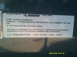 2026 Lamar 102x22  Equipment Deckover F8022227