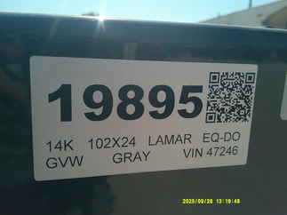 2026 Lamar 102x24  Equipment Deckover F8022427