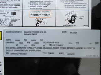 2026 Diamond T 102x25  Gooseneck 10225DTF240