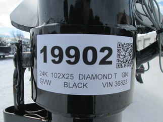 2026 Diamond T 102x25  Gooseneck 10225DTF240