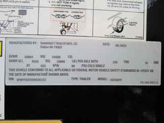 2025 Diamond T 102x30  Gooseneck 10230DTF240