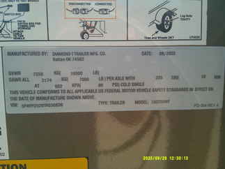 2026 Diamond T 102x25  Gooseneck 10225SWF160