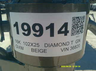 2026 Diamond T 102x25  Gooseneck 10225SWF160