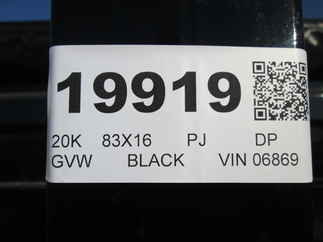 2026 PJ Trailer 83x16 DL Dump DLT1673BSSK