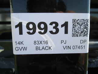 2026 PJ Trailer 83x16 DL Dump DLJ1672BSSK