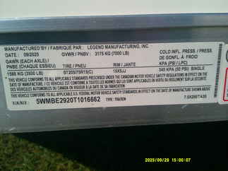 2026 Legend 7.5x29  Enclosed Snowmobile 7.5X29ETA35