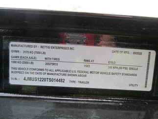 2026 Rettig 76x12 Retco Utility