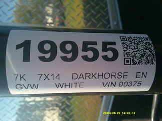 2026 Darkhorse 7x14  Enclosed Cargo DHW7X14TA35