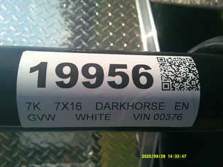 2026 Darkhorse 7x16  Enclosed Cargo DHW7X16TA35