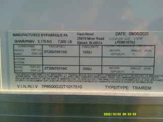 2026 Haul-About 8.5x16  Enclosed Car Hauler LPD8516TA2