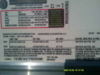 2026 Darkhorse 7x16  Enclosed Cargo DHF7X16TA52