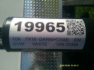 2026 Darkhorse 7x16  Enclosed Cargo DHF7X16TA52