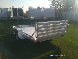 2026 Aluma 77x12  Aluminum Single Axle Utility 7712H-S-BT