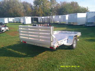 2026 Aluma 77x12  Aluminum Single Axle Utility 7712H-S-BT