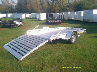 2026 Aluma 77x12  Aluminum Single Axle Utility 7712H-S-BT