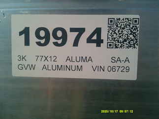 2026 Aluma 77x12  Aluminum Single Axle Utility 7712H-S-BT