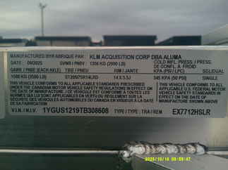 2026 Aluma 77x12  Aluminum Single Axle Utility EX7712HSLR-S-R