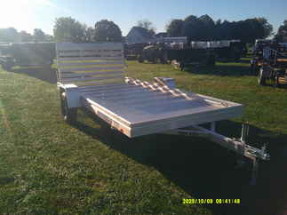 2026 Aluma 78x14  Aluminum Single Axle Utility 7814ESA-S-TG