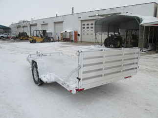 2026 Aluma 82x14  Aluminum Single Axle Utility 8214H-S-EL-BT-RTD