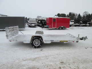 2026 Aluma 82x14  Aluminum Single Axle Utility 8214H-S-EL-BT-RTD