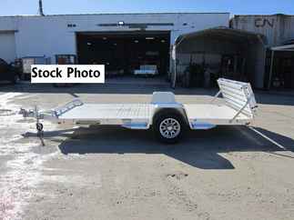 2026 Aluma 82x14  Aluminum Single Axle Utility 8214H-S-EL-BT-RTD
