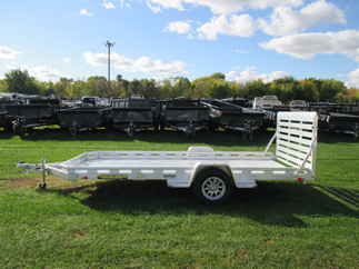 2026 Aluma 78x14  Aluminum Single Axle Utility 7814S-TG-TR