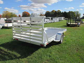 2026 Aluma 78x14  Aluminum Single Axle Utility 7814S-TG-TR