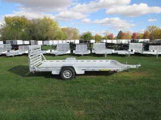 2026 Aluma 78x14  Aluminum Single Axle Utility 7814S-TG-TR