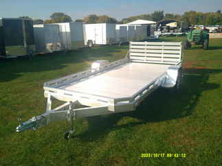 2026 Aluma 78x14  Aluminum Single Axle Utility 7814S-BT-TR