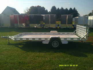 2026 Aluma 78x14  Aluminum Single Axle Utility 7814S-BT-TR