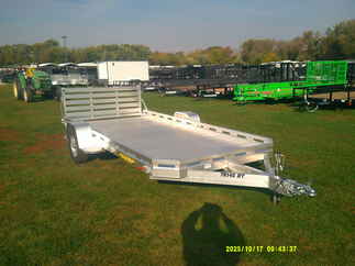 2026 Aluma 78x14  Aluminum Single Axle Utility 7814S-BT-TR