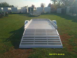 2026 Aluma 78x14  Aluminum Single Axle Utility 7814S-BT-TR