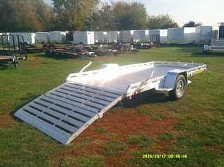 2026 Aluma 78x14  Aluminum Single Axle Utility 7814S-BT-TR