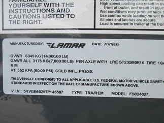 2026 Lamar 102x40  Gooseneck FS024027