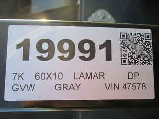 2026 Lamar 60x10  Dump DS601023