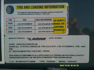 2026 Lamar 83x16  Dump DT831637