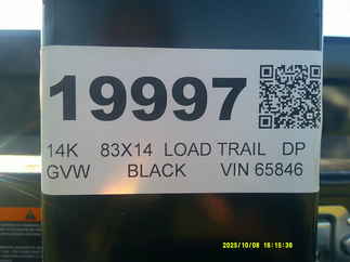 2026 Load Trail 83x14  Dump DE8314072