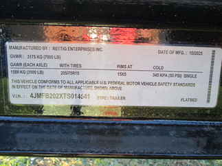 2026 Rettig 82x20 Retco Flatbed