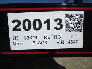 2026 Rettig 82x14 Retco Utility