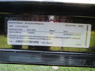 2026 Rettig 82x18 Retco Utility